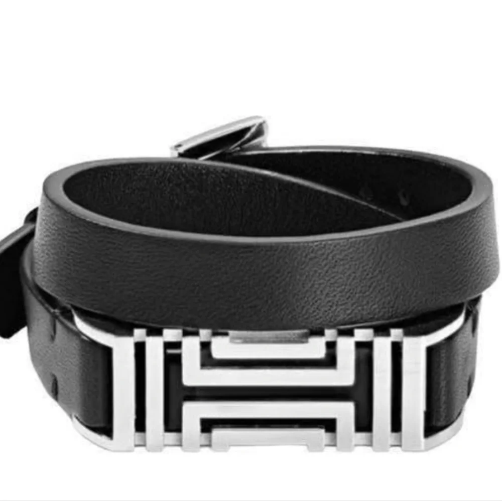 Tory Burch Black Double Wrap Bracelet